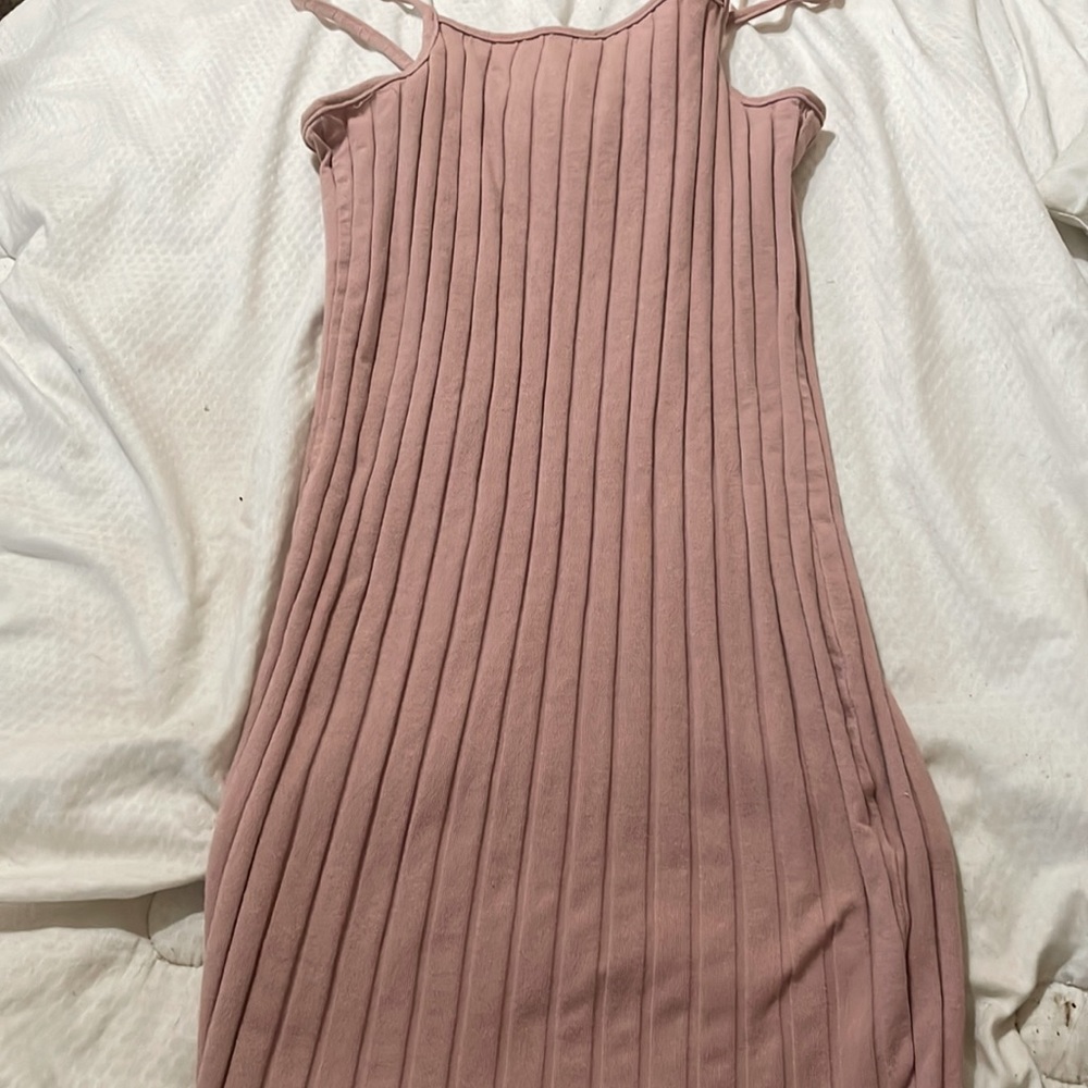 Pink spaghetti strap dress